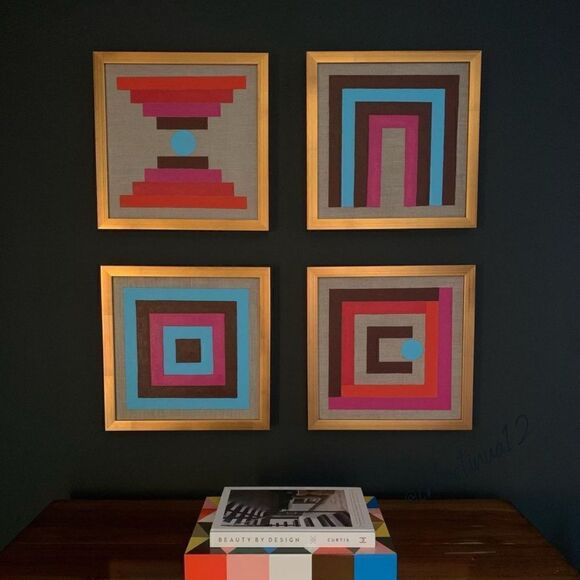 Norwegian Hand Painted Linen Canvas Wall Art - Picture 5 of 6